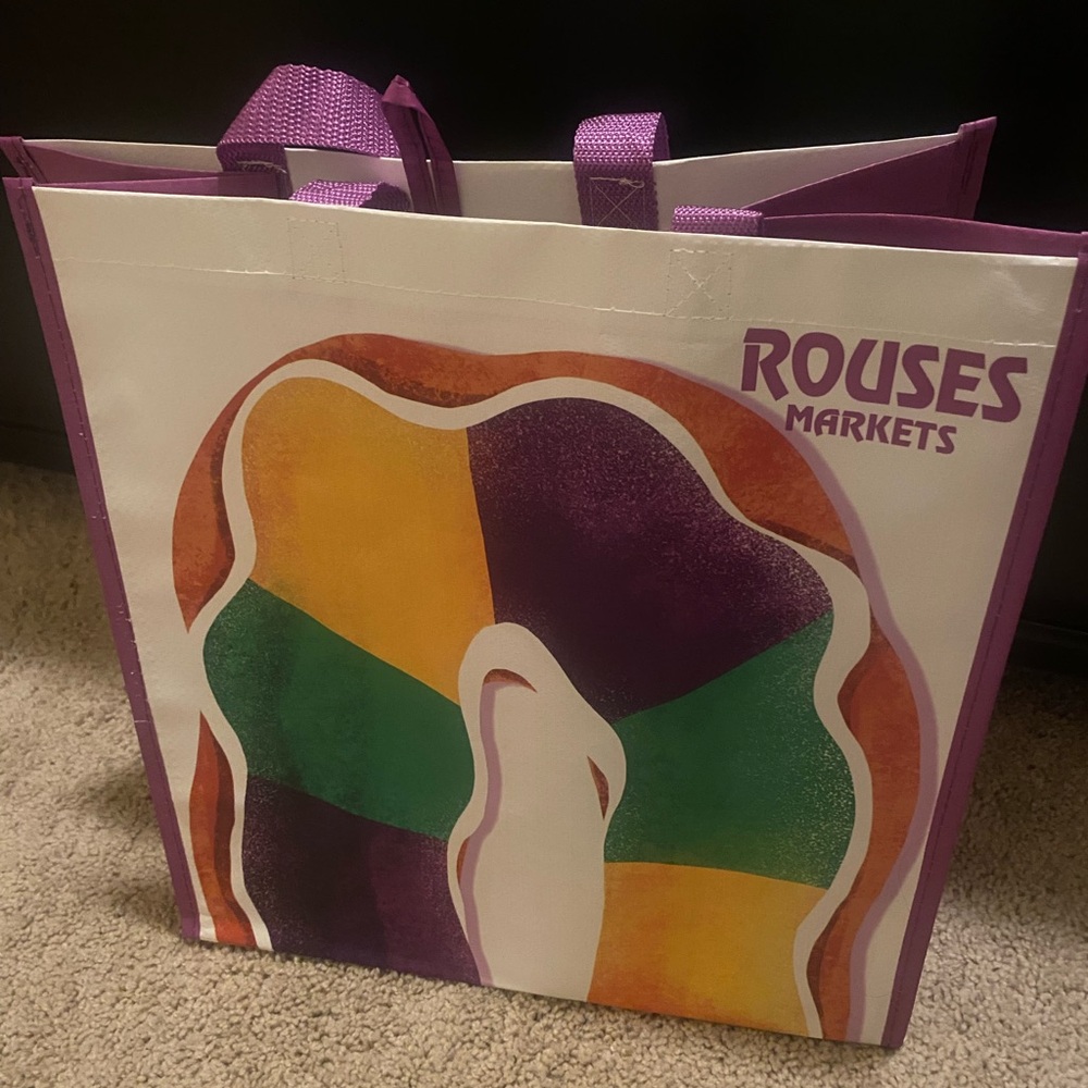 ⚜️💚⚜️💜 Mardi Gras Reusable Shopping Bag - Picture 2 of 3